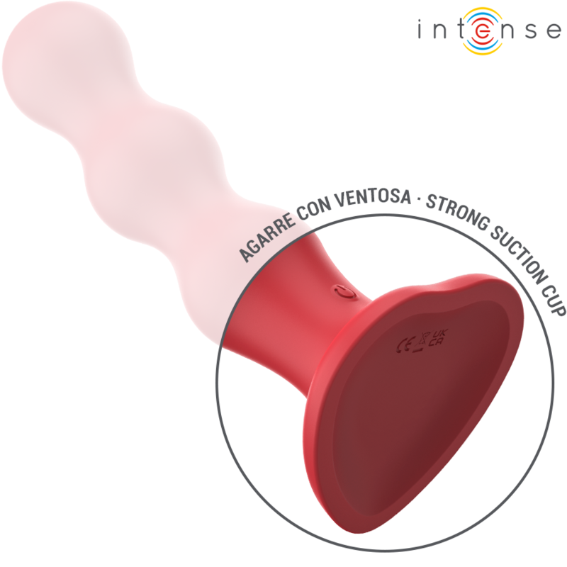 INTENSE - CODY VIBRADOR CON VENTOSA ROJO CONTROL REMOTO - Imagen 3