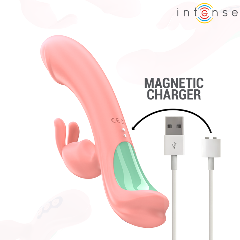 INTENSE - RACHEL VIBRADOR RABBIT 5 VIBRACIONES ROSA - Imagen 3