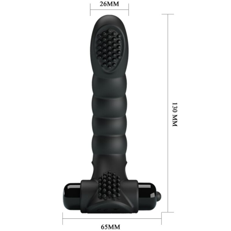 PRETTY LOVE - ALEXANDER VIBRADOR DE DEDO 10 VIBRACIONES NEGRO - Imagen 6