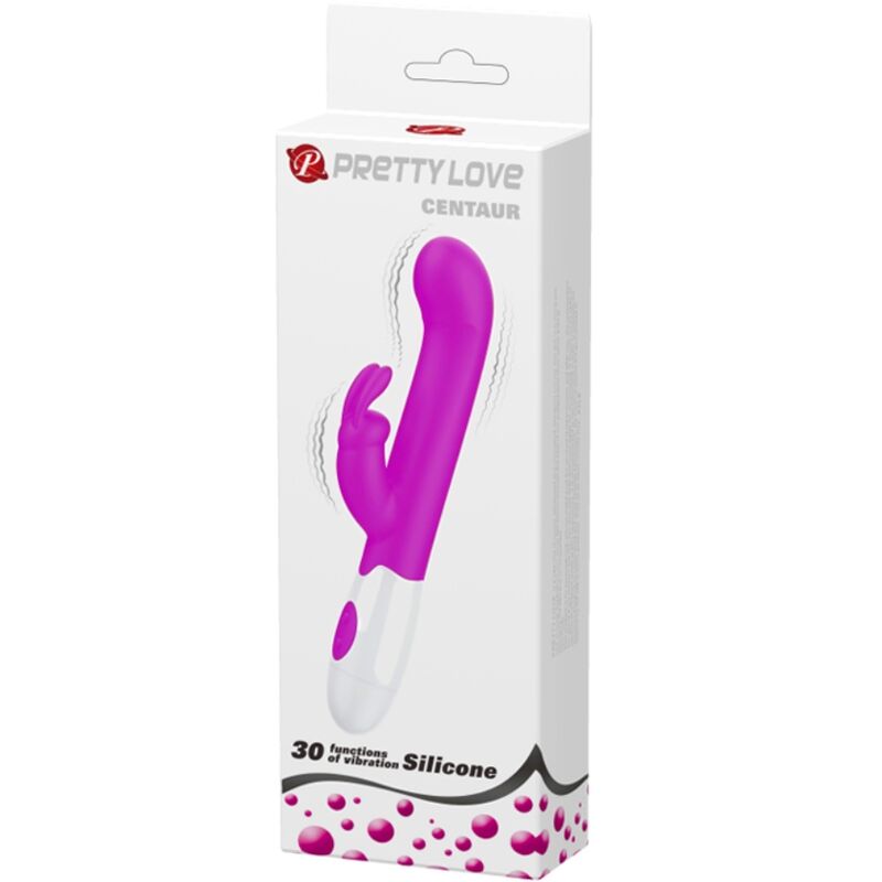 PRETTY LOVE - CENTAUR VIBRADOR RABBIT 30 MODOS DE VIBRACIÓN MORADO - Imagen 2