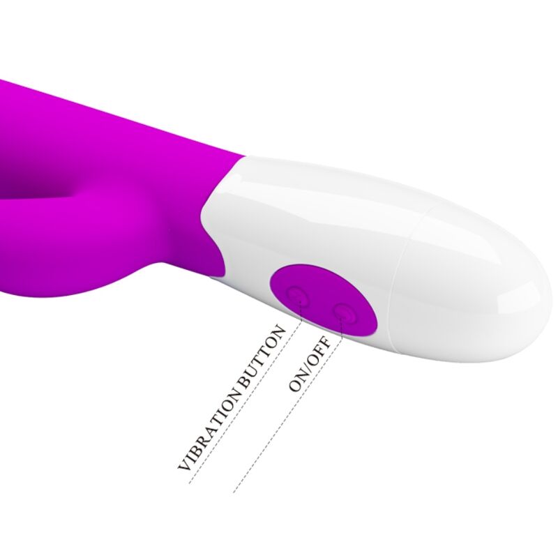 PRETTY LOVE - CENTAUR VIBRADOR RABBIT 30 MODOS DE VIBRACIÓN MORADO - Imagen 5