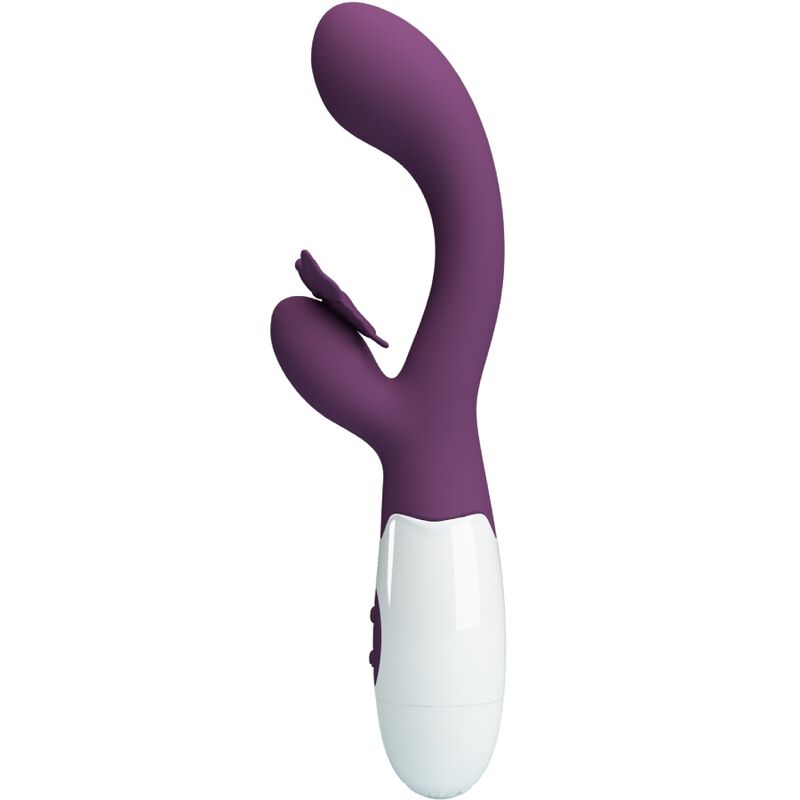 PRETTY LOVE - BUTTERFLY KISS VIBRADOR RABBIT & ESTIMULADOR PUNTO G MORADO - Imagen 3