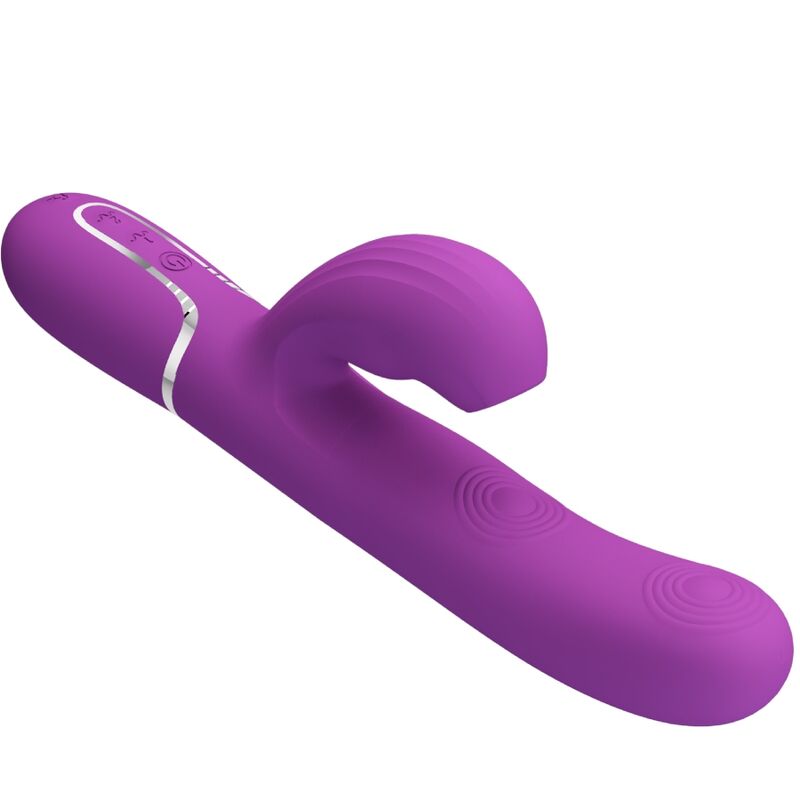PRETTY LOVE - PERLITA VIBRADOR RABBIT MULTIFUNCIÓN 3 EN 1 MORADO - Imagen 5