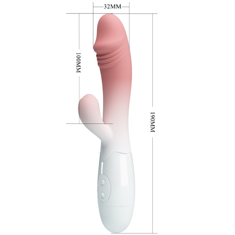 PRETTY LOVE - SNAPPY VIBRADOR RABBIT 3O VIBRACIONES ROSA - Imagen 5