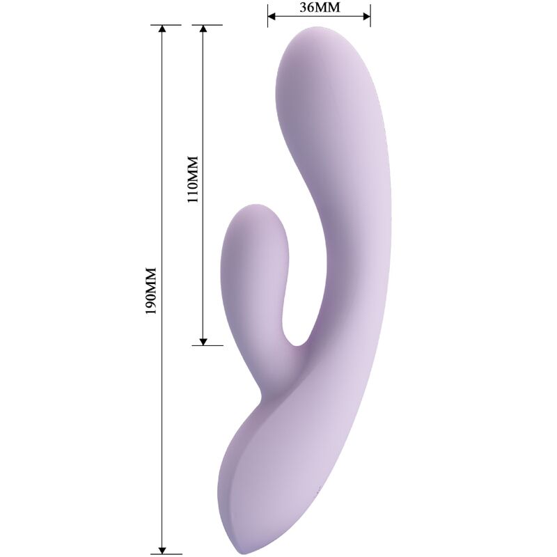 PRETTY LOVE - ROSOLYN VIBRADOR RABBIT 10 VIBRACIONES MORADO - Imagen 5