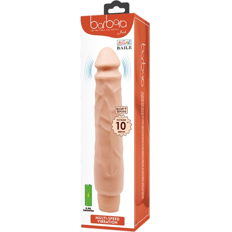 BAILE - JACK VIBRADOR REALÍSTICO 26 CM NATURAL - Imagen 2