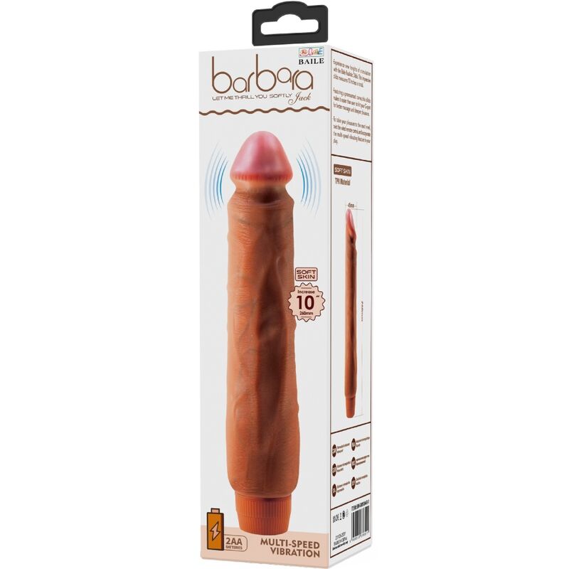 BAILE - JACK VIBRADOR REALÍSTICO 26 CM MULATO - Imagen 2