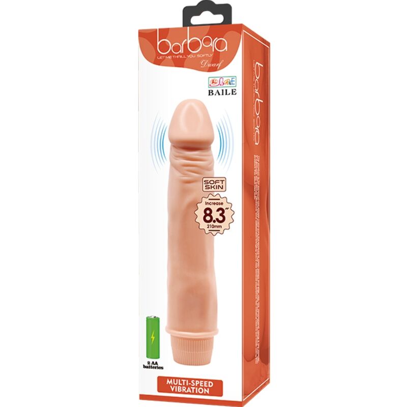 BAILE - DWARF VIBRADOR REALÍSTICO 21 CM NATURAL - Imagen 5