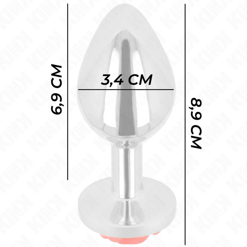 KINK - PLUG ANAL ROSA ROJA TALLA M - Imagen 2