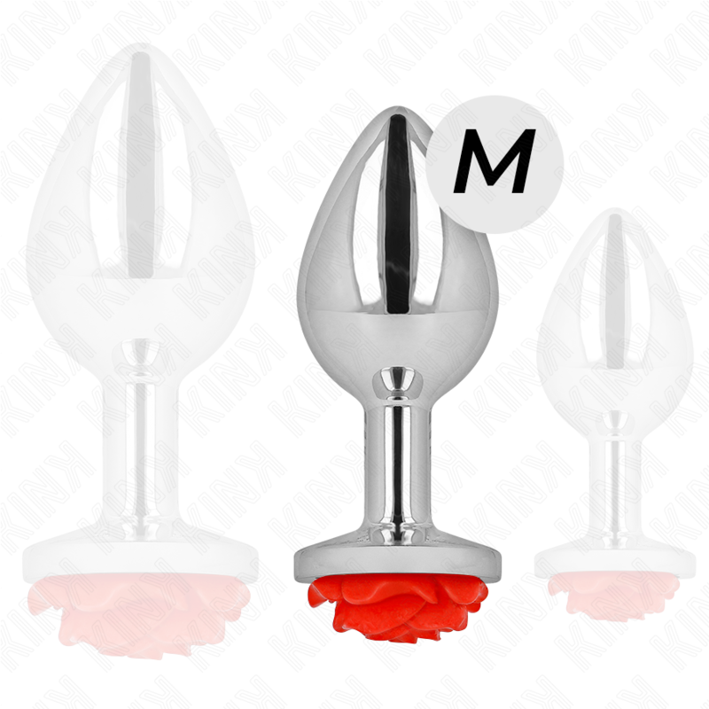 KINK - PLUG ANAL ROSA ROJA TALLA M - Imagen 4
