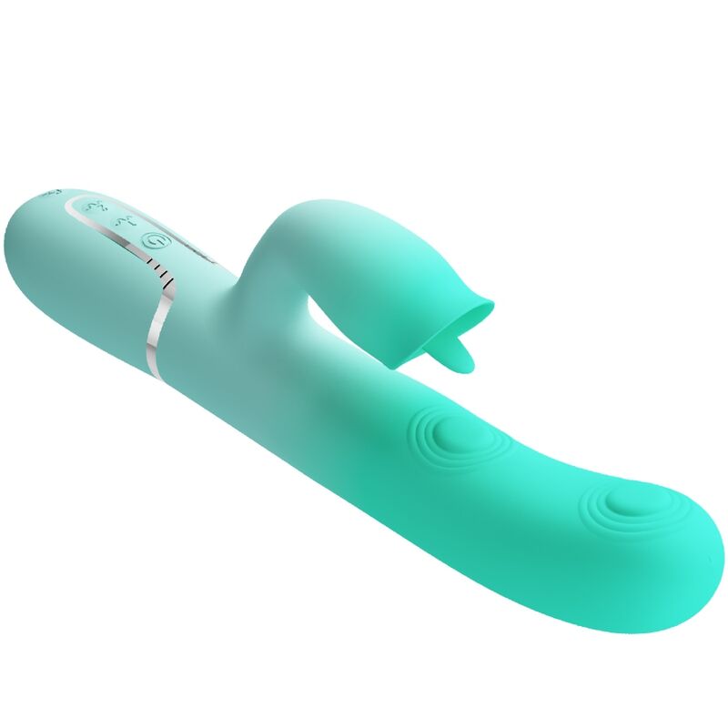 PRETTY LOVE - GIGI VIBRADOR RABBIT MULTIFUNCIÓN VERDE AGUA - Imagen 3