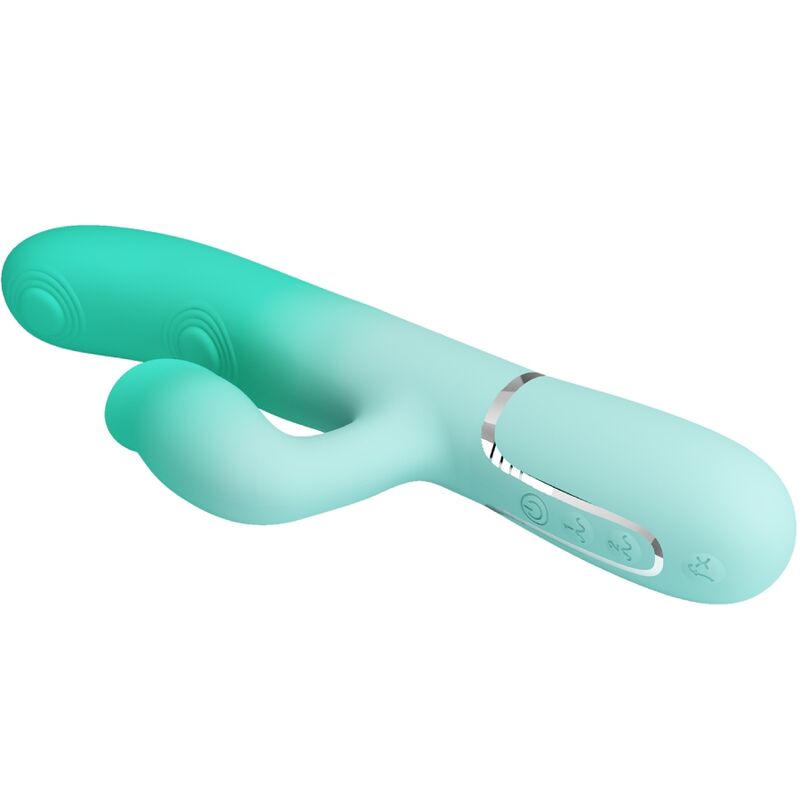 PRETTY LOVE - GIGI VIBRADOR RABBIT MULTIFUNCIÓN VERDE AGUA - Imagen 7