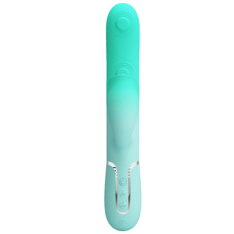 PRETTY LOVE - GIGI VIBRADOR RABBIT MULTIFUNCIÓN VERDE AGUA - Imagen 10