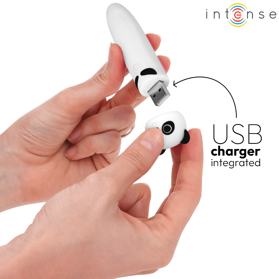 INTENSE - POH BALA VIBRADORA PANDA RECARGABLE USB 10 X 2.2 CM - Imagen 4
