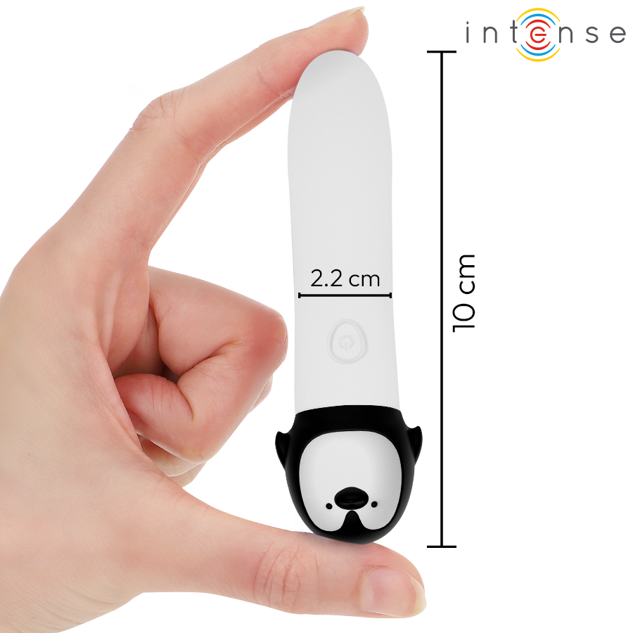 INTENSE - RICO BALA VIBRADORA PINGÜINO RECARGABLE USB 10 X 2.2 CM - Imagen 3