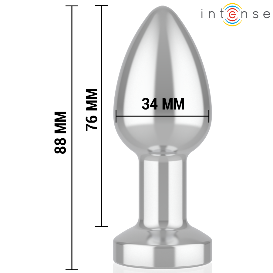 INTENSE - PLUG ANAL 10 VIBRACIONES METAL CON CONTROL REMOTO M - Imagen 4