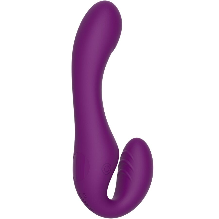XOCOON - STRAPLESS STRAP-ON VIBRADOR 2 EN 1 CON CONTROL REMOTO MORADO - Imagen 15
