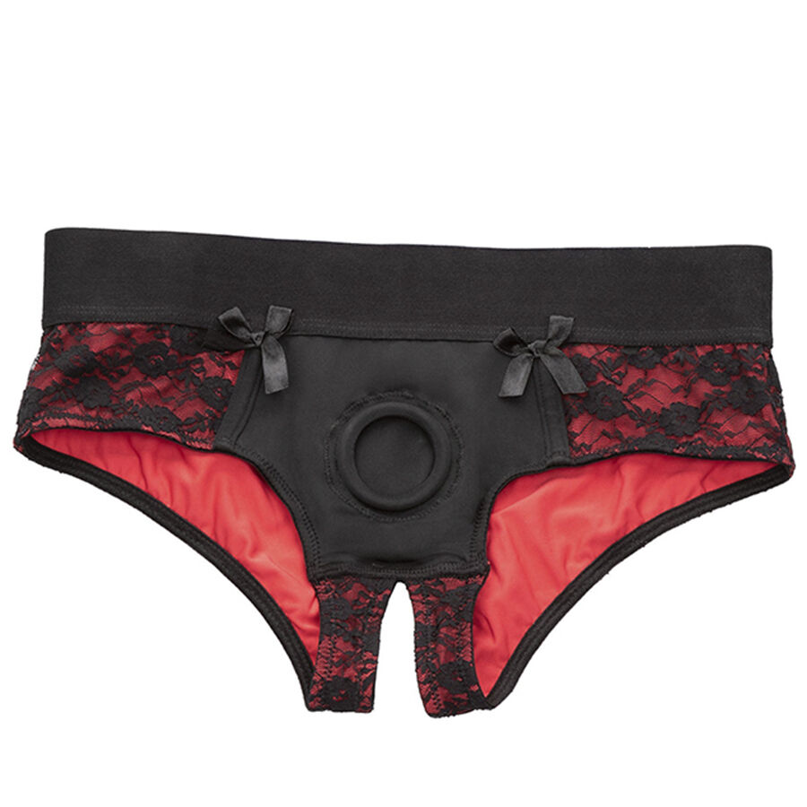CALEXOTICS - SCANDAL SET DE BRAGUITAS SIN ENTREPIERNAS CON DIDLO TALLA S/M - Imagen 4