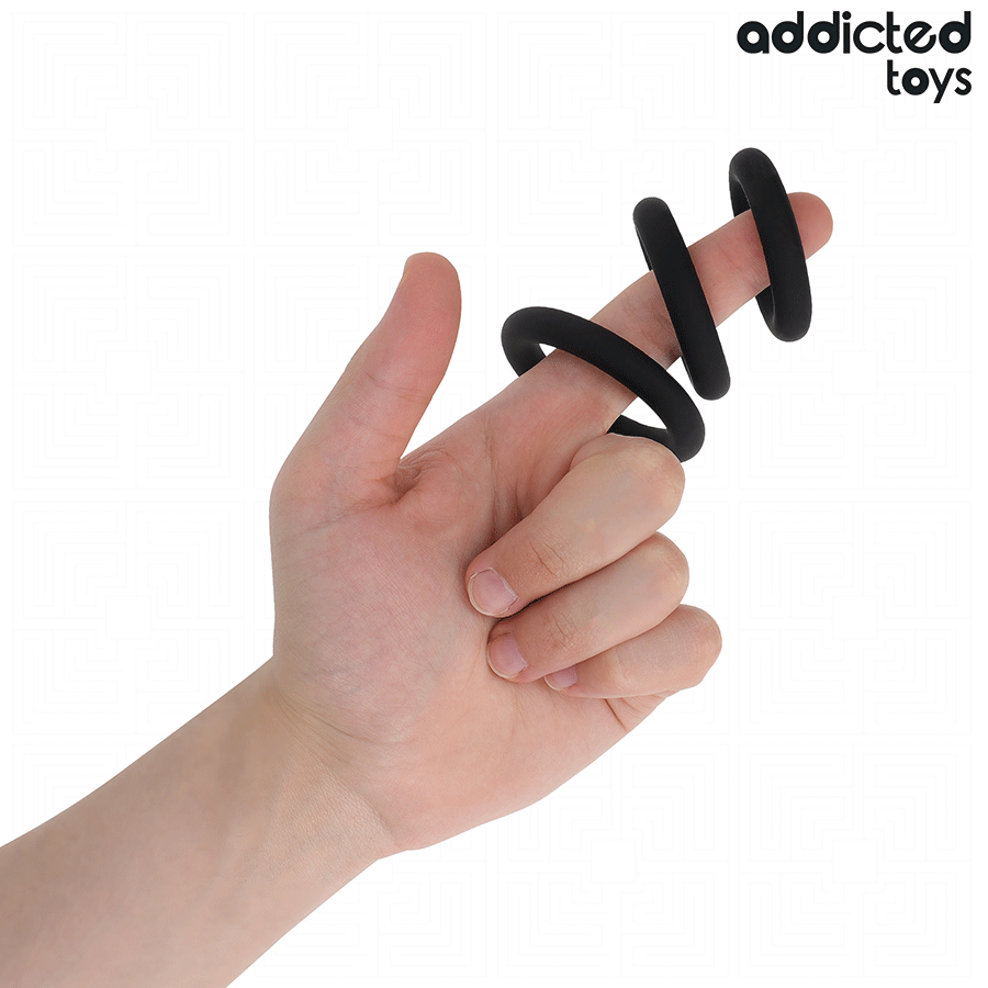 ADDICTED TOYS - SET DE ANILLOS SILICONA MODELO 1 - Imagen 3