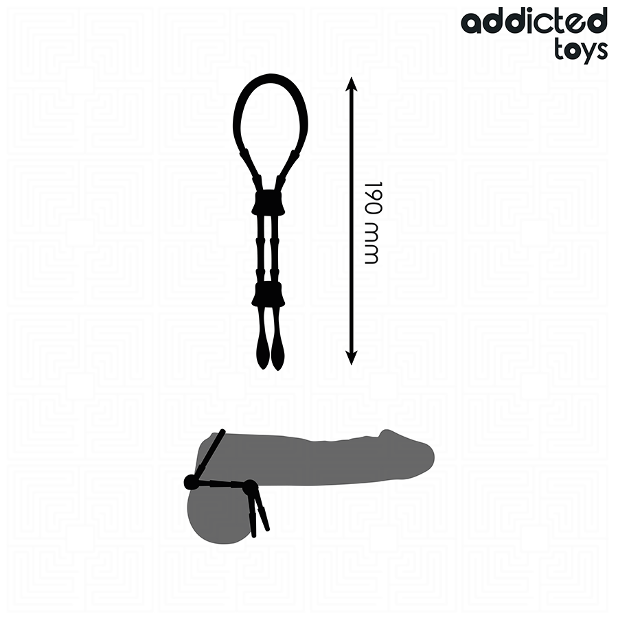 ADDICTED TOYS - CUERDA SILICONA AJUSTABLE PARA EL PENE - Imagen 2