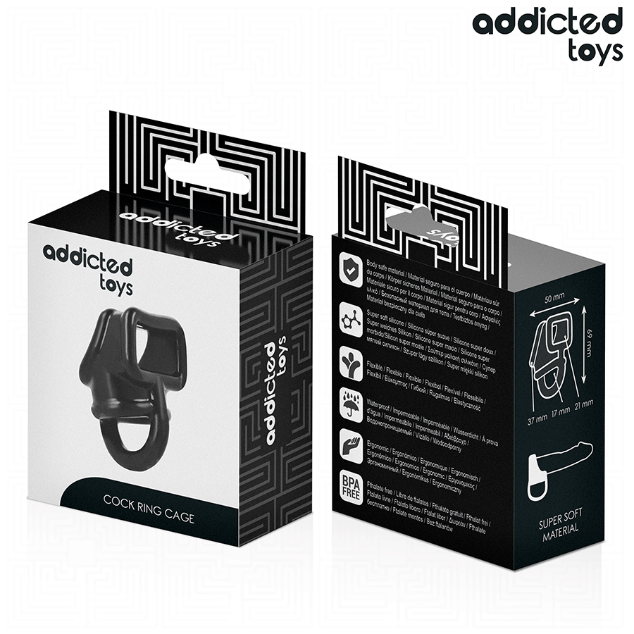 ADDICTED TOYS - ANILLO JAULA PARA EL PENE - Imagen 7