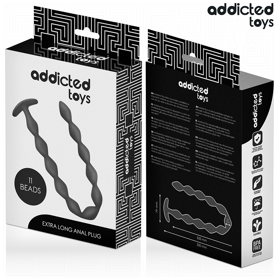 ADDICTED TOYS - ROSARIO ANAL 27 CM EXTRA LARGO SILICONA - Imagen 6