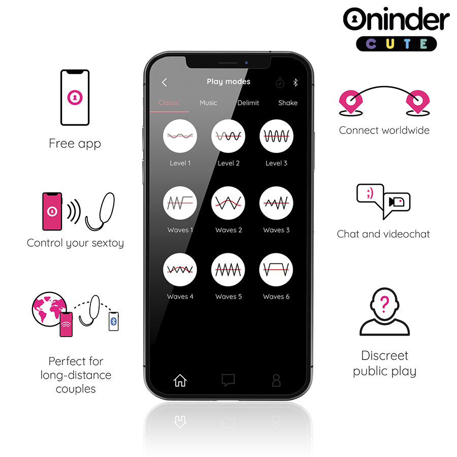 ONINDER CUTE - LOVE PLEASURE HUEVO VIBRO-WAVE TAPPING SILICONA - APP MUNDIAL GRATUITA - Imagen 6