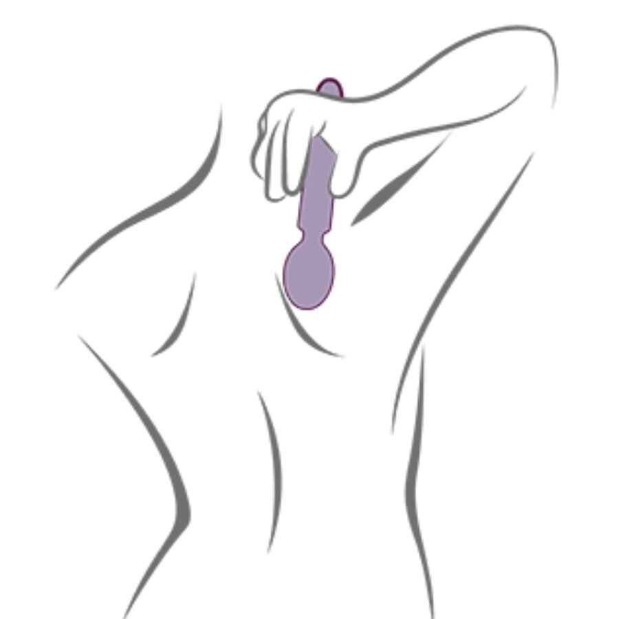 ROCKS- OFF - ORIEL VIBRADOR WAND FLEXIBLE FUCSIA - Imagen 5