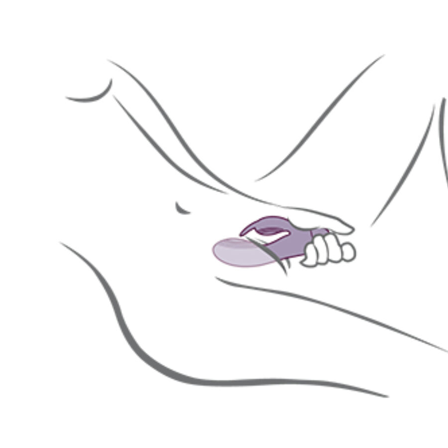 ROCKS- OFF - GLO- GIRL VIBRADOR RABBIT MORADO - Imagen 2