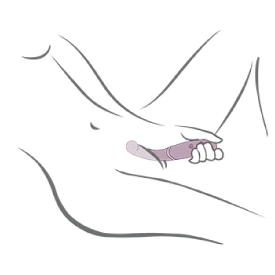ROCKS- OFF - GEMINI VIBRADOR DUAL PUNTO G Y ESTIMULADOR CLÍTORIS MORADO - Imagen 2