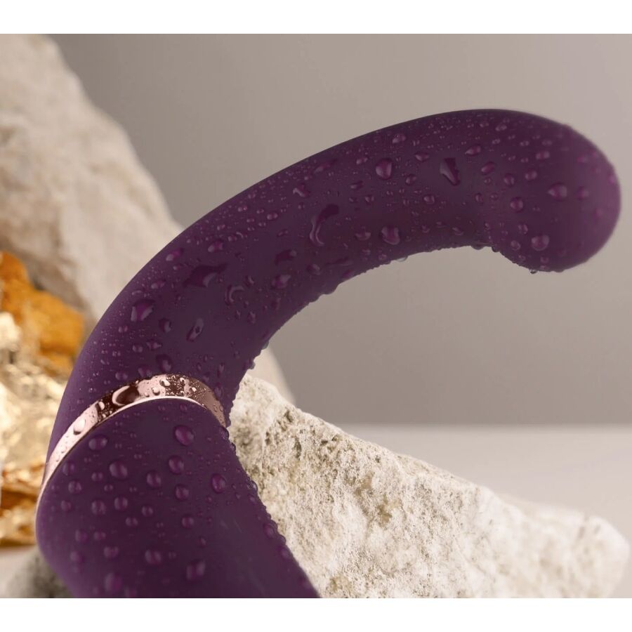ROCKS- OFF - GEMINI VIBRADOR DUAL PUNTO G Y ESTIMULADOR CLÍTORIS MORADO - Imagen 8