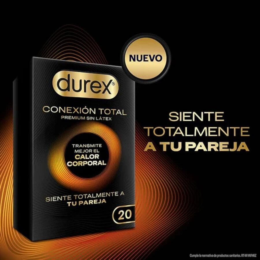 DUREX - CONEXIÓN TOTAL ULTRA FINO PLUS SIN LÁTEX 20 UNIDADES - Imagen 3