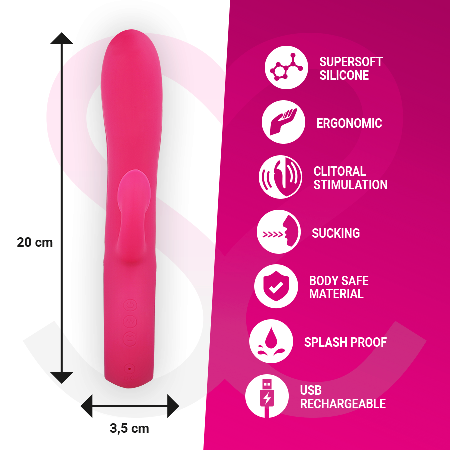 MORESSA - DUSTIN SUCCIONADOR CLITORIAL Y POTENTE VIBRACIÓN PREMIUM SILICONE RECARGABLE - Imagen 6