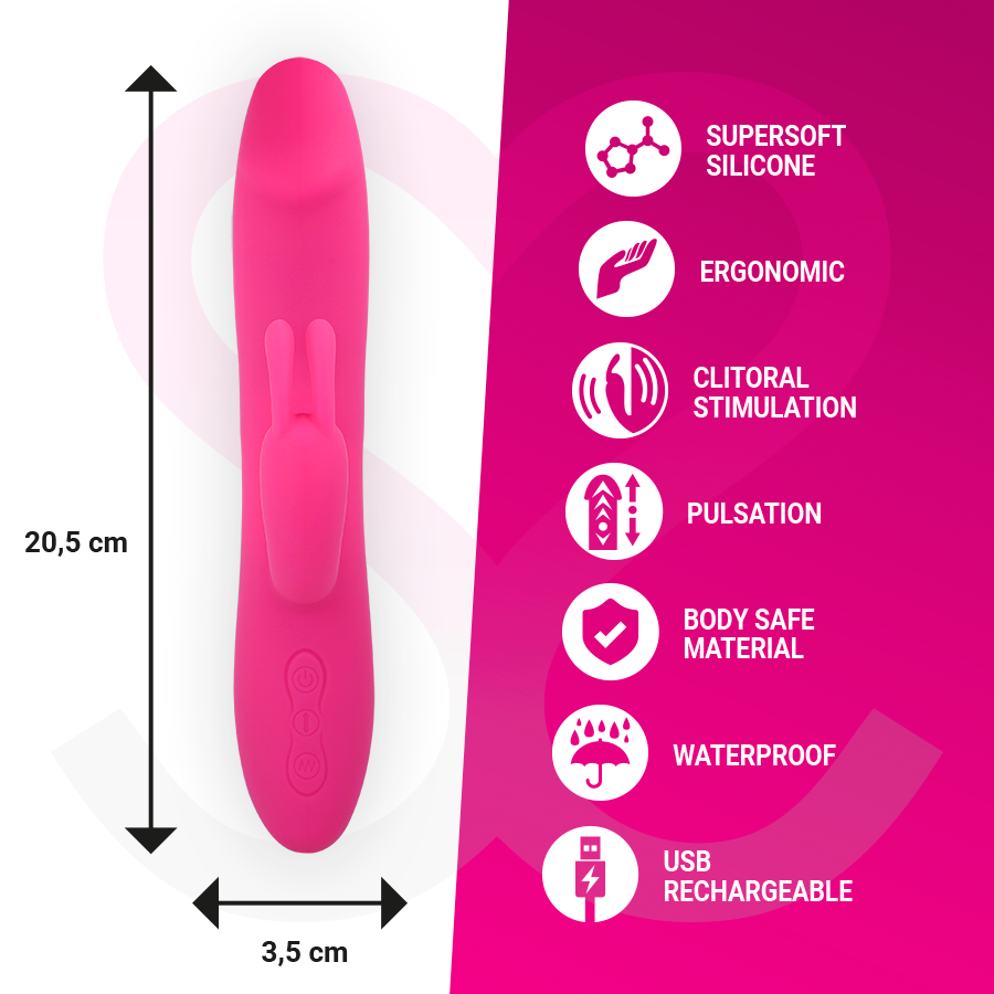 MORESSA - MOLLY IMPULSOR UP&DOWN Y POTENTE VIBRACIÓN PREMIUM SILICONE RECARGABLE - Imagen 3