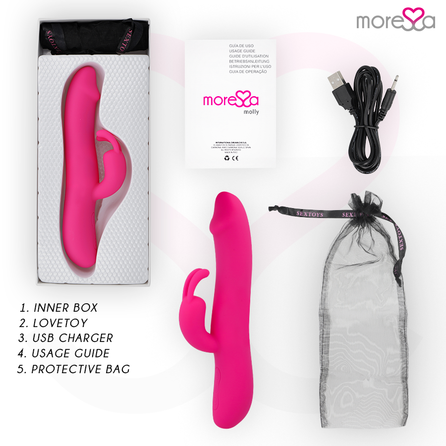 MORESSA - MOLLY IMPULSOR UP&DOWN Y POTENTE VIBRACIÓN PREMIUM SILICONE RECARGABLE - Imagen 5