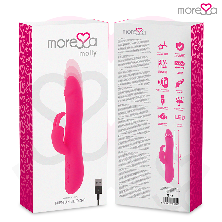 MORESSA - MOLLY IMPULSOR UP&DOWN Y POTENTE VIBRACIÓN PREMIUM SILICONE RECARGABLE - Imagen 6