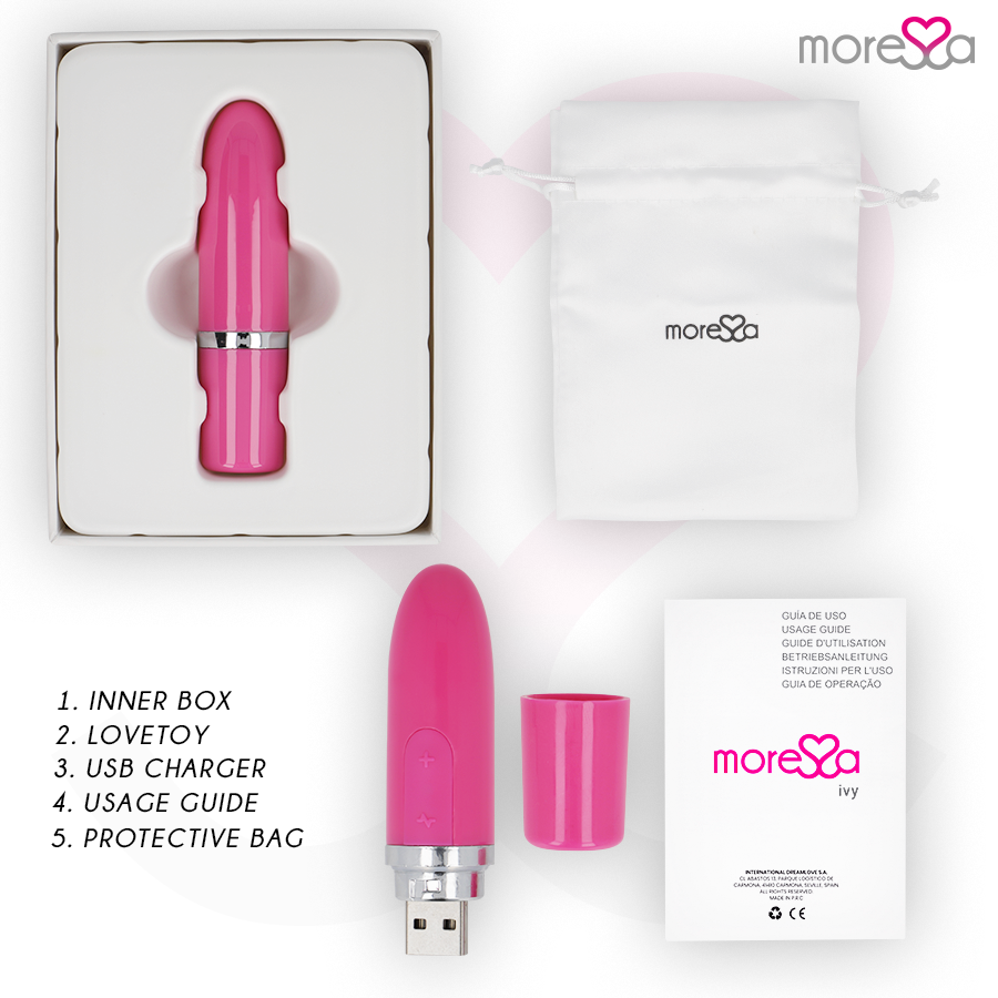 MORESSA - IVY MASAJEADOR SIMULADOR LABIAL DE VIAJE ROSA - Imagen 4