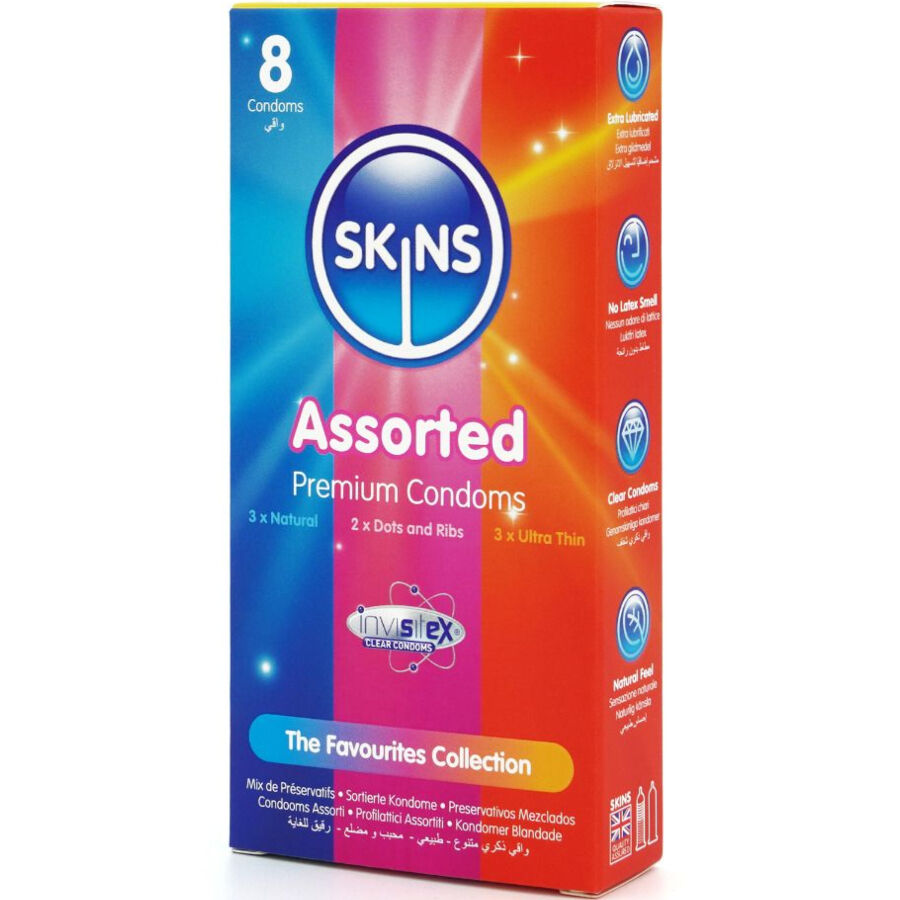 SKINS - SURTIDO PRESERVATIVOS PREMIUM PACK 8 - Imagen 4