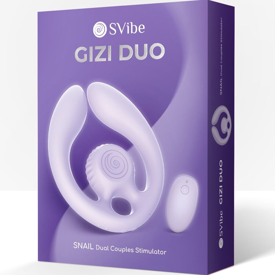 SNAIL VIBE - GIZI DÚO ESTIMULADOR DE PAREJAS CONTROL REMOTO LILA - Imagen 6