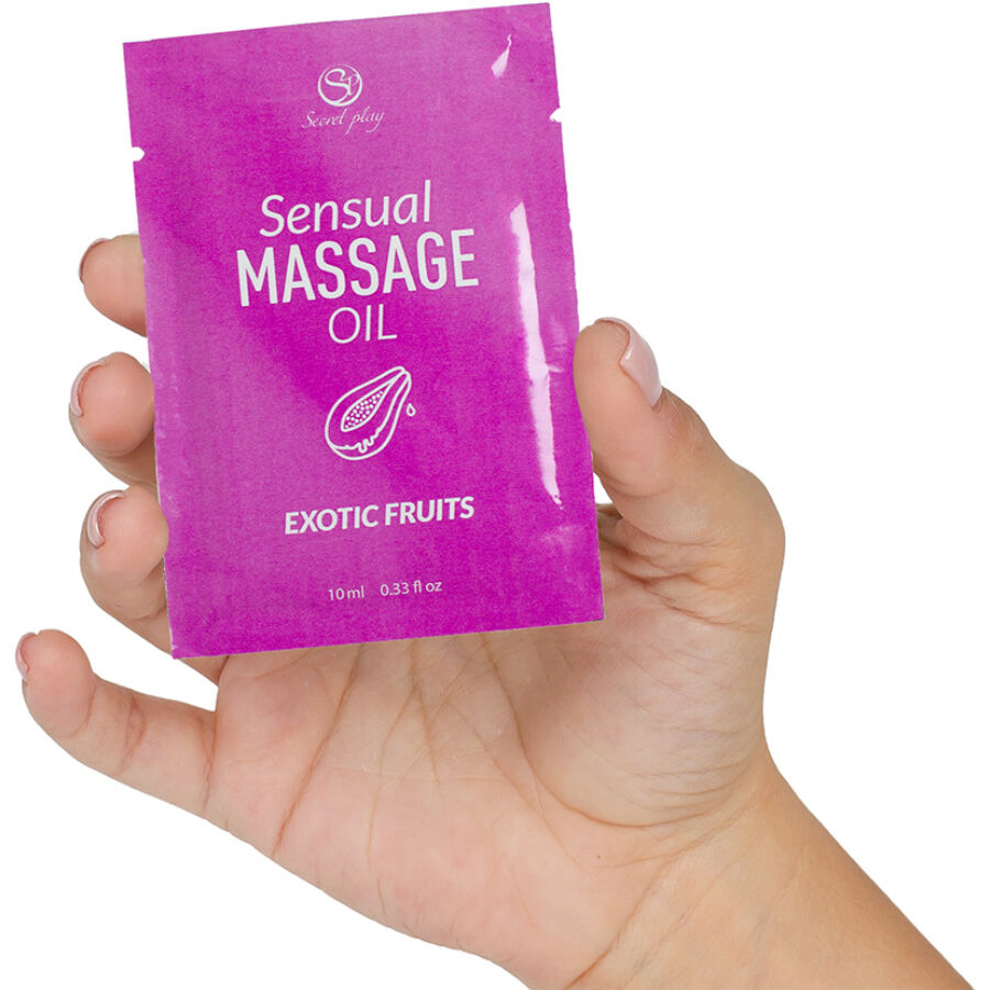 SECRETPLAY - MONODOSIS ACEITE DE MASAJE FRUTAS EXÓTICAS 10 ML - Imagen 2