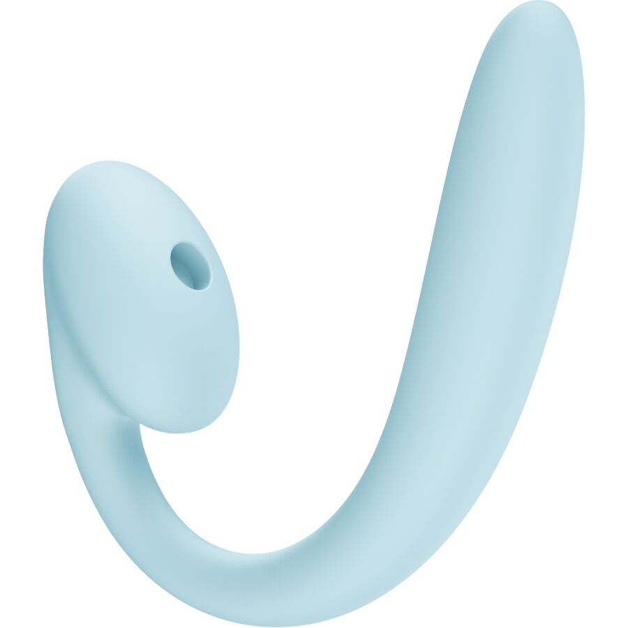 FUN FACTORY - CRESCENDO DOBLE VIBRADOR INSERTABLE AIR PULSE AZUL - Imagen 2
