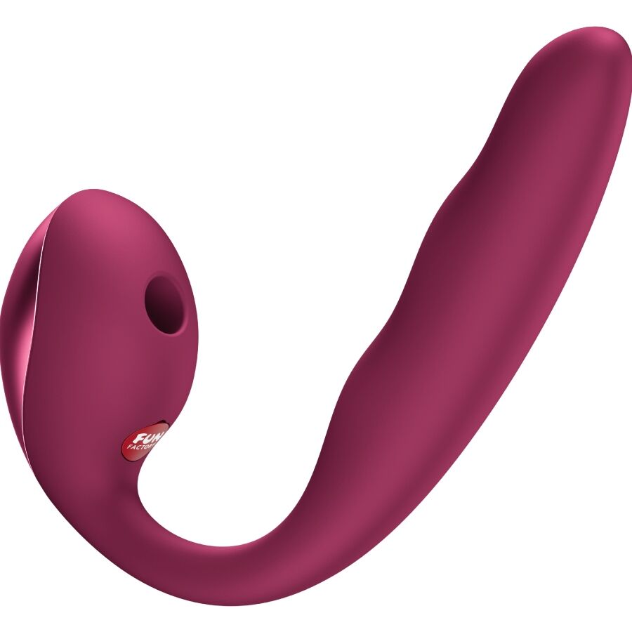 FUN FACTORY - ALLEGRO DOBLE VIBRADOR INSERTABLE AIR PULSE BURDEOS - Imagen 3