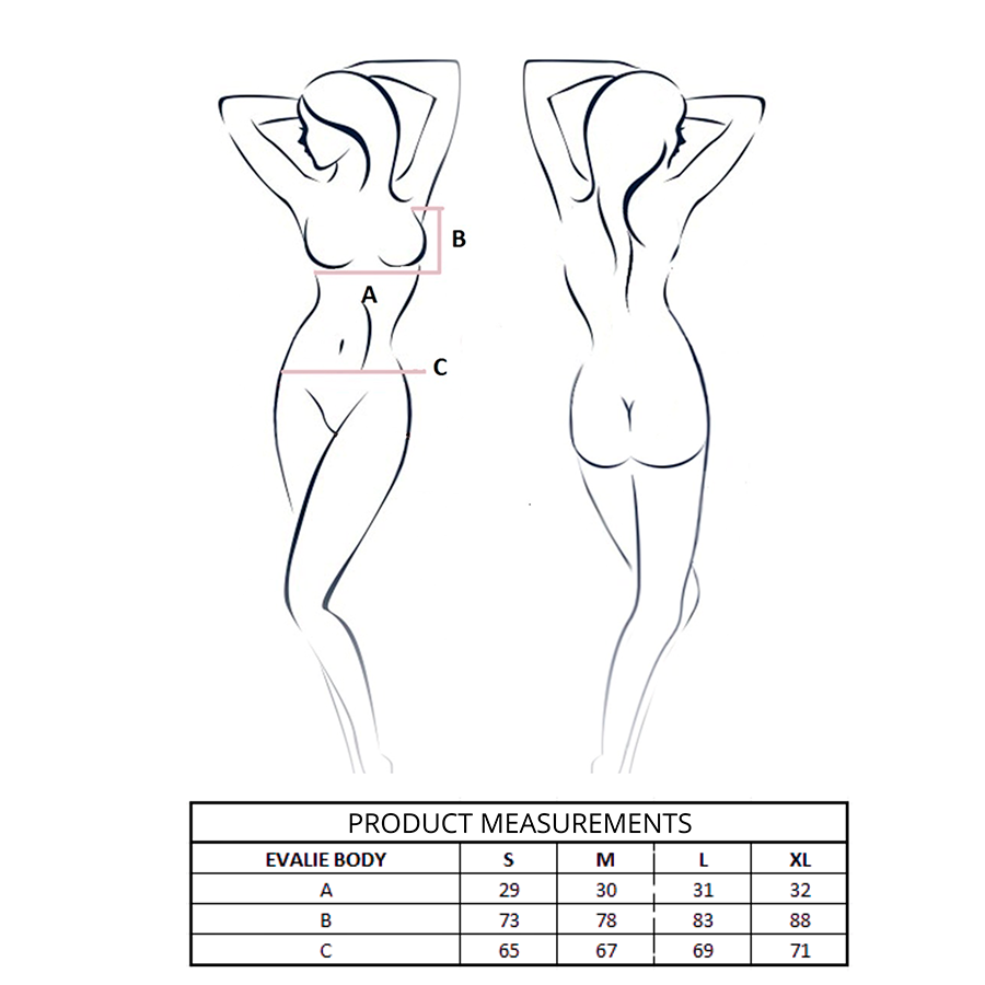 PASSION - EVALIE BODY ROJO S/M - Imagen 2