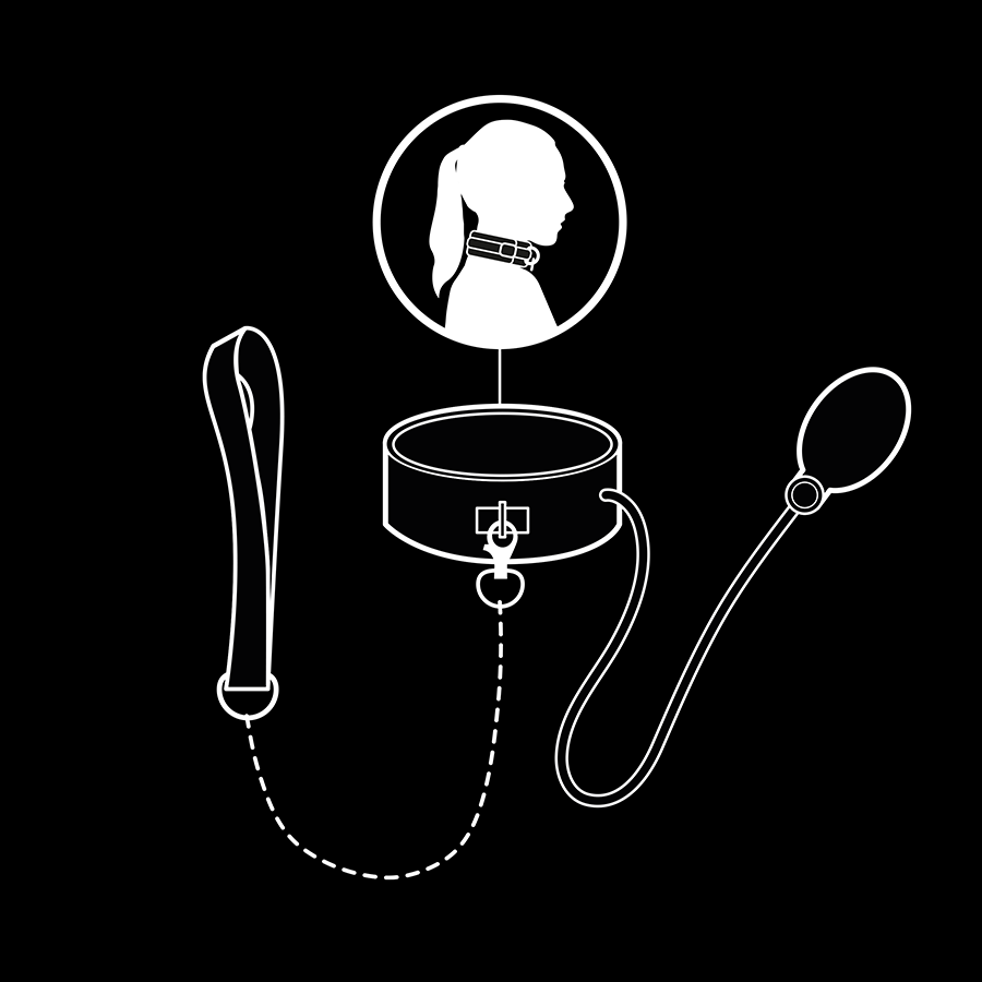 FETISH SUBMISSIVE BONDAGE - COLLAR BONDAGE INFLABLE CON TIRADOR - Imagen 3