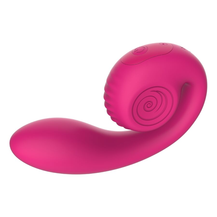 SNAIL VIBE - GIZI LITE VIBRADOR DUAL PUNTO G Y CLÍTORIS ROSA - Imagen 3