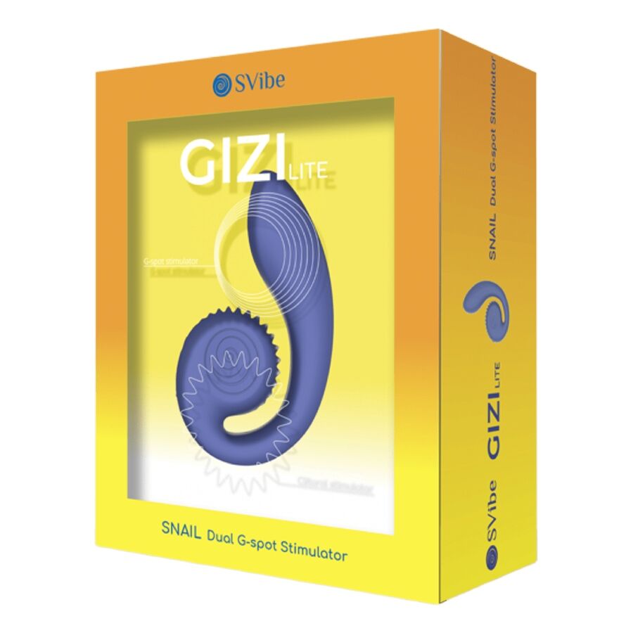 SNAIL VIBE - GIZI LITE VIBRADOR DUAL PUNTO G Y CLÍTORIS MORADO - Imagen 5