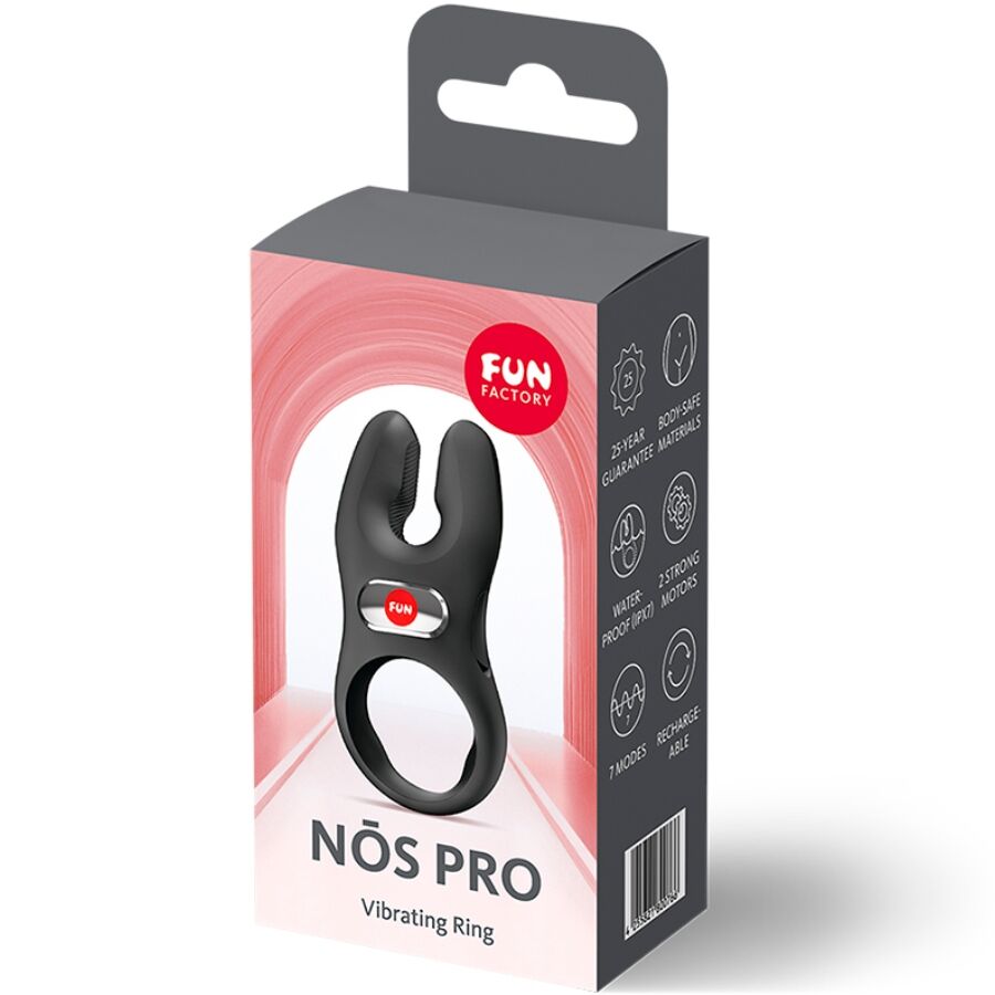 FUN FACTORY - NOS PRO ANILLO VIBRADOR PENE NEGRO - Imagen 2