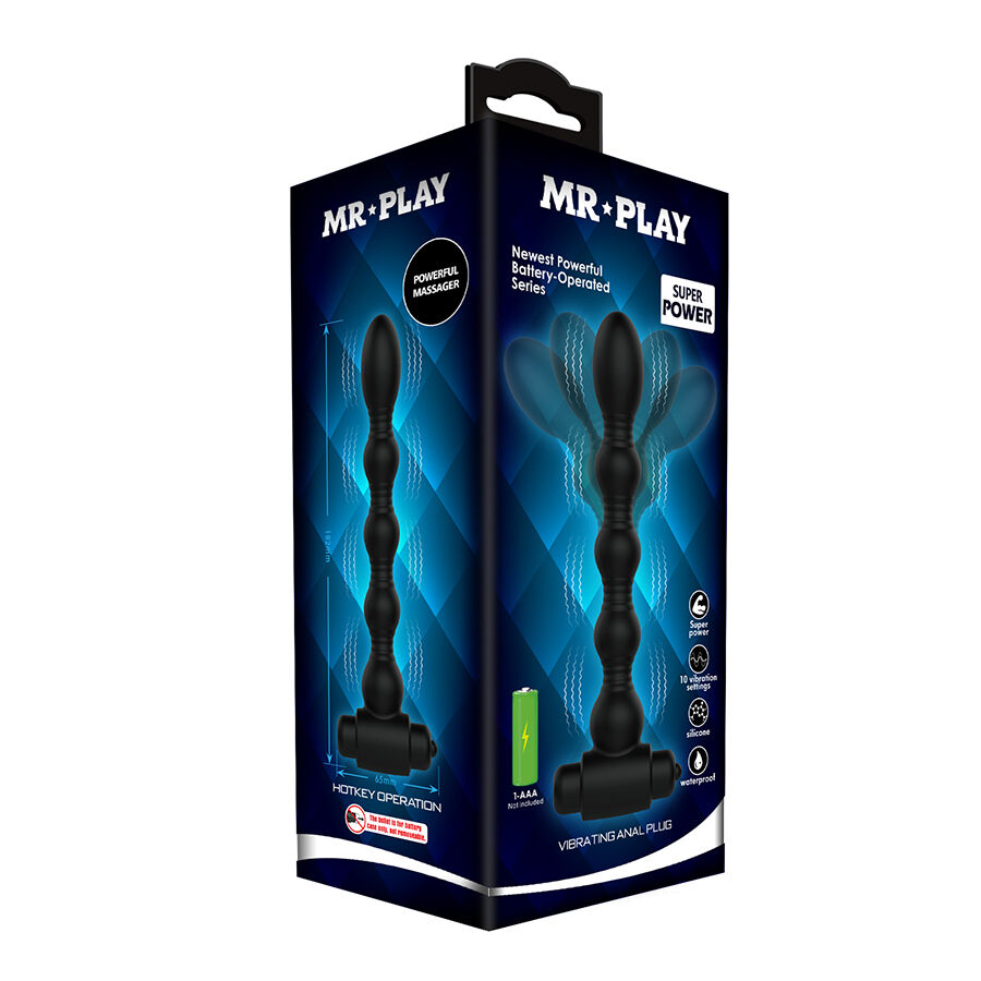 MR PLAY - MASAJEADOR PLUG ANAL CON VIBRACIÓN - Imagen 6