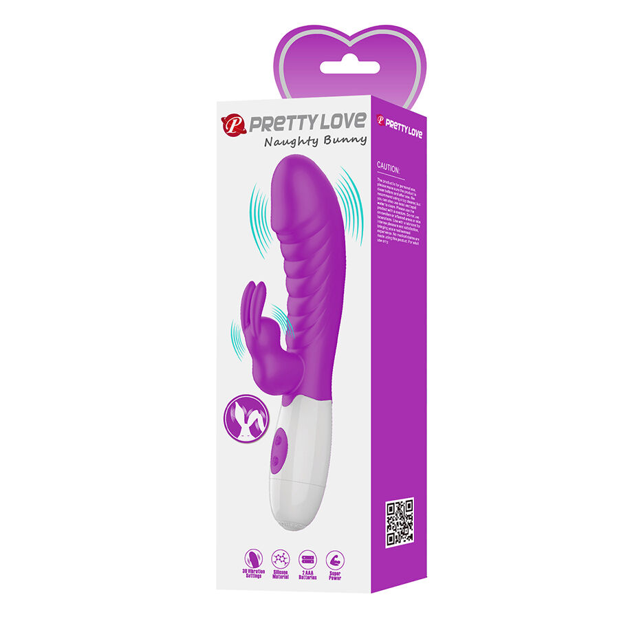 PRETTY LOVE - NAUGHTY BUNNY VIBRADOR MORADO - Imagen 9