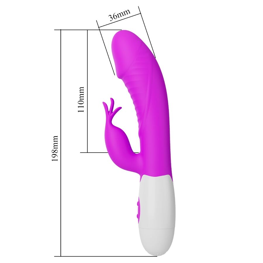 PRETTY LOVE - RASMUSSEN VIBRADOR PUNTO G MORADO - Imagen 7